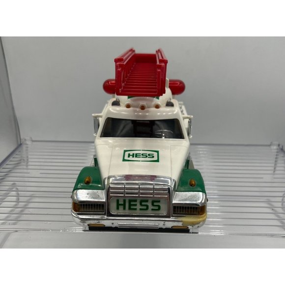 Hess Gasoline Truck Extension Ladder Lights White Green Sounds Flasher Vintage - Picture 4 of 11